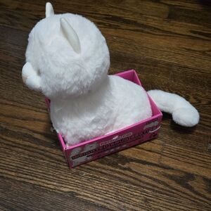 Pink Sky Weighted Snug Bestie White Persian Cat 2.2lbs New